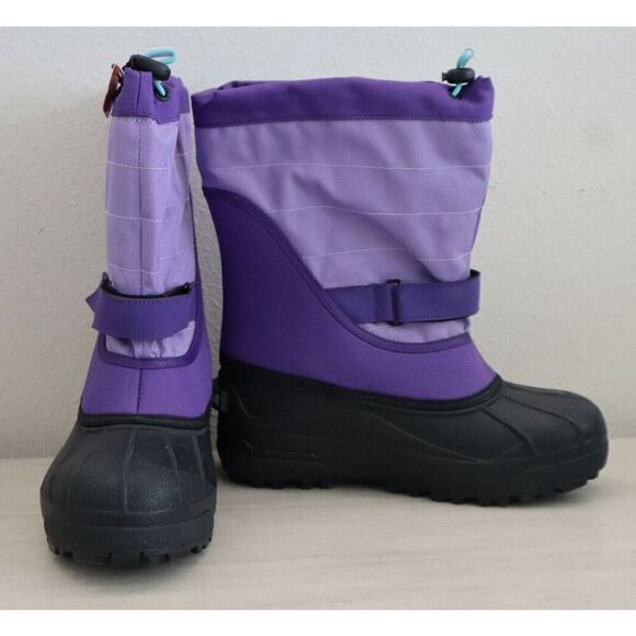 Columbia Big Kids' 6 Women's 7.5 Purple Columbia Powerbug Plus II Winter Boots - Picture 2 of 11
